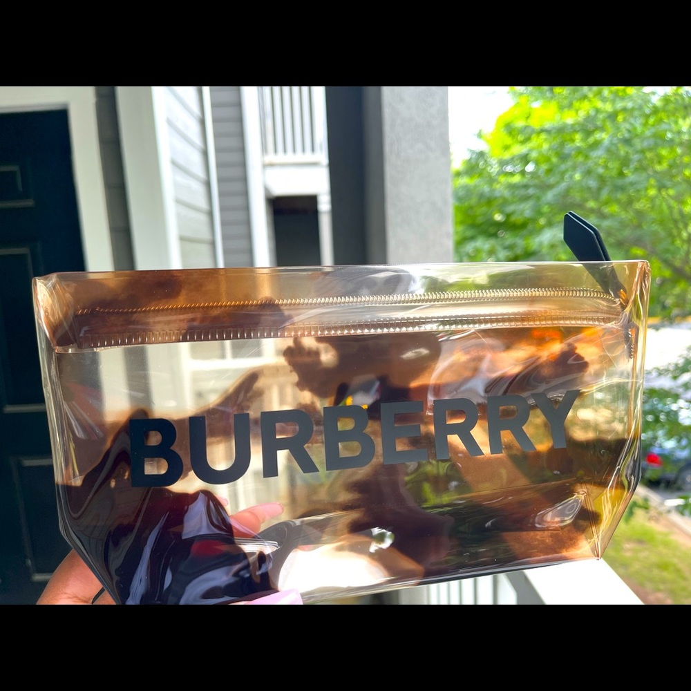 Burberry PVC Makeup Bag Clutch